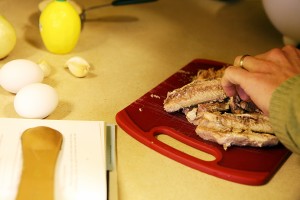 Cutting Up Mackeral