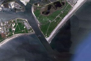 Cape May Inlet from Google Maps.