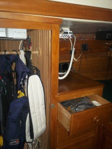 Aft cabin storage