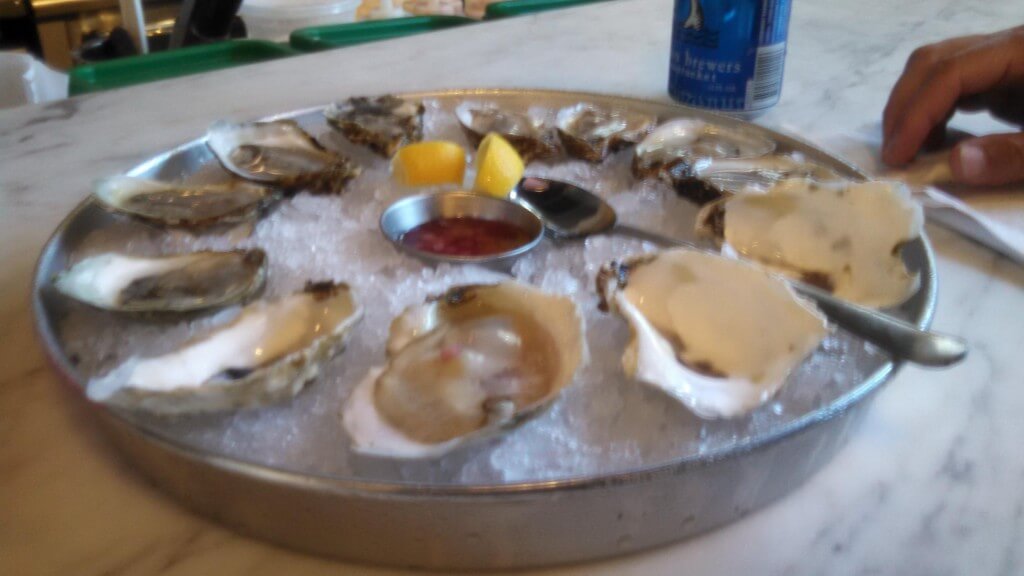 The heavenly oysters from 167 Raw