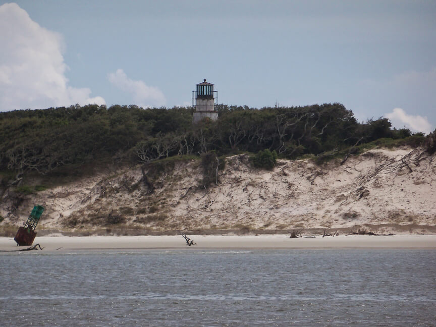 Some of the rugged beauty on the north end of Cumberland Island...with a really off-station marker