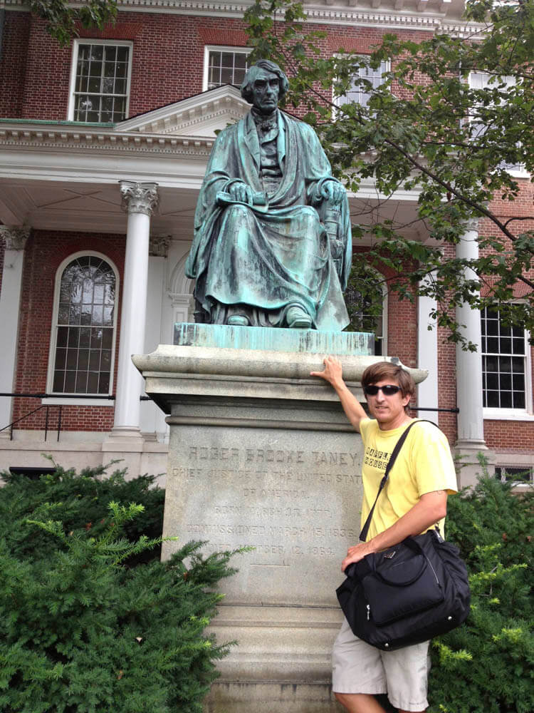 With the Roger B. Taney statue, astounded that Maryland celebrates the man behind Dred Scott