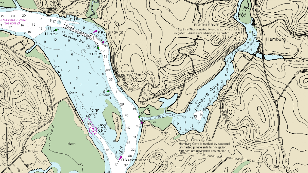 Hamburg Cove chart