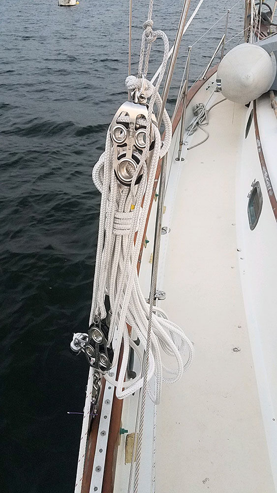 Running backstay on a Tayana 37