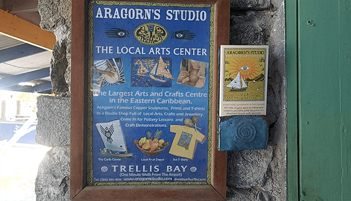 A framed poster advertising Aragorn's Studio